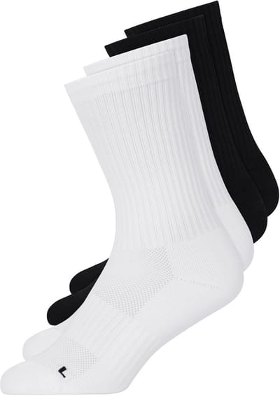 SNOCKS Hoge Sportsokken met Strepen - Sportsokken Heren - Sportsokken Dames - Biologisch Katoen - Maat 35/50 - 4 Paar - Comfortabel - Duurzaam Cadeau