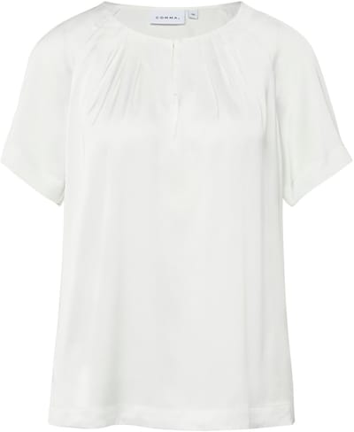 Relaxed fit blouse met geplooide plooien