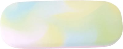 Harde Brillenkoker - Zonnebril Etui - Veilig Opbergen - Stevige Metalen Pouch - 15.7 x 6.1 x 3.8 cm - Regenboog