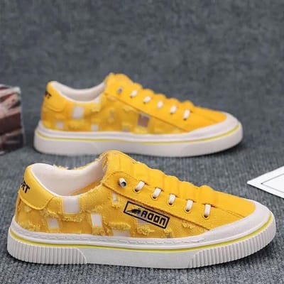 Chaussures pour hommes de haute qualité, nouvelle collection d'été, chaussures en toile, baskets de sport blanches décontractées pour jeunes, tendance et polyvalentes 43 gray