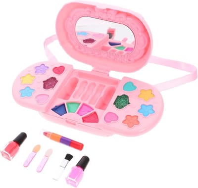 Kinder Make-up Speelgoed - Meisjes Speelgoed - Vrij Spelen - Realistisch Ontwerp - 15.5x11x6.5cm - Afgebeeld