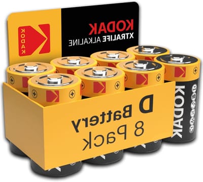 Wegwerp Batterijen - Grote Cellen - Apparaten Voeden - Lange Houdbaarheid - 8 Stuks - Grijs