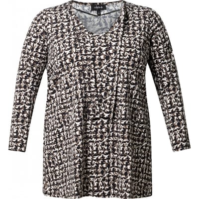 COLLETTA Nova Tops - Black Multi Colour