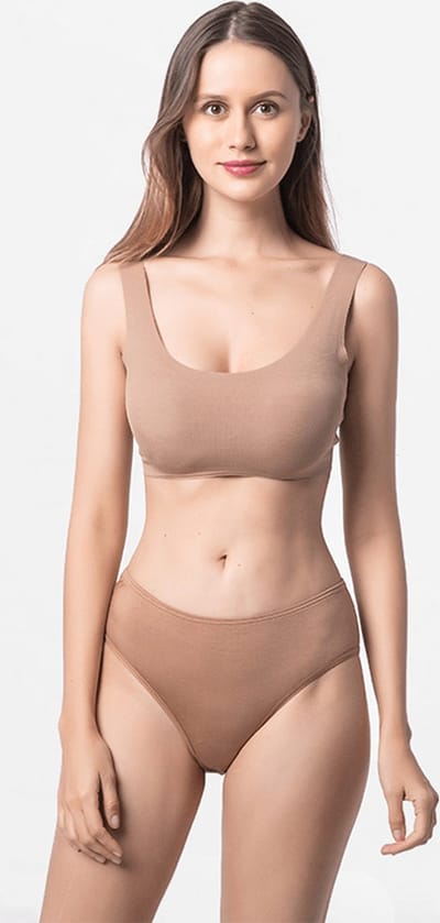 Slip dames brief Micro Modal bronze bruin | Ollies Fashion
