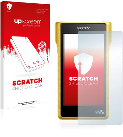 upscreen - Screenprotector voor Sony Walkman NW-WM1A - Folie Beschermfolie transparant