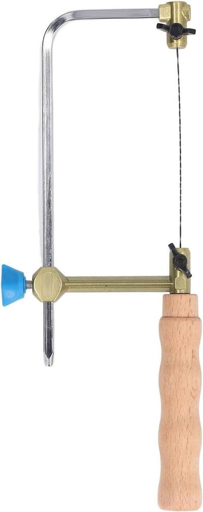 Handzaag Set - Fretzaag Vogelbek - Houtbewerking Hobby - Gesmeed Stalen Frame - 23 x 12 x 3 cm