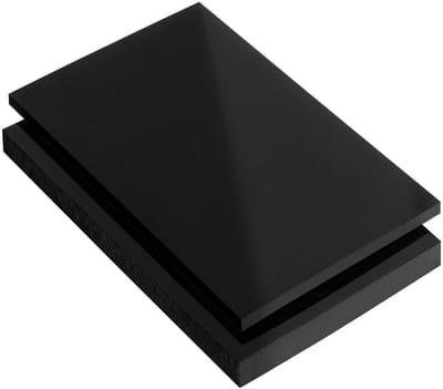 PE-HD-plaat, op maat gesneden, zwart, 2-15 mm, verschillende formaten, topkwaliteit (100 x 200 cm, 10 mm)