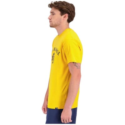 T-shirt Korte Mouw New Balance T-shirt 100% coton jaune
