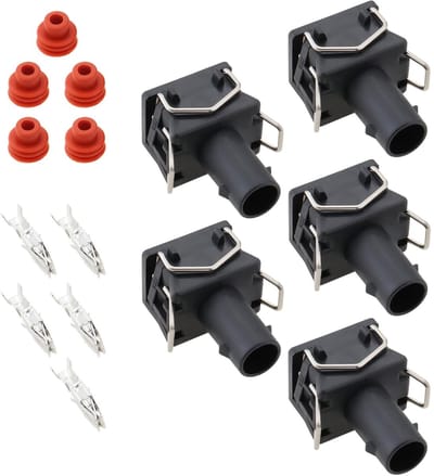 Dailygoody - Automatische Connectors - 5 Sets 1-Pin - Geschikt voor VW en Audi - Betrouwbare Verbinding - Ideaal voor Elektrische Installaties - Hoogw