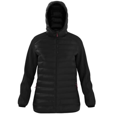 CRIVIT Dames hybride jas (zwart, XS (32/34))