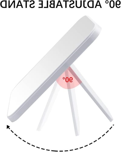 Verstelbare Make-up Spiegel van 20 cm, Vouwbare Cosmetische Spiegel voor Tafel en Wand, Vierkant Zwart, Ideaal voor Schoonheid en Dagelijks Gebruik