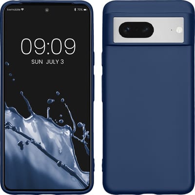 kwmobile telefoonhoesje geschikt voor Google Pixel 8 - Hoesje voor smartphone - Back cover in metallic blauw