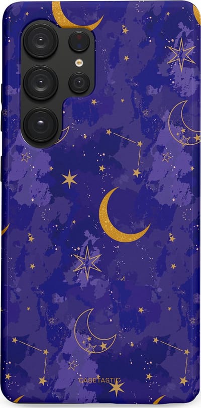 Casetastic Hoesje Geschikt voor Samsung S25 Ultra - Stijlvolle Beschermende Duo-layer Case - Sterrennacht