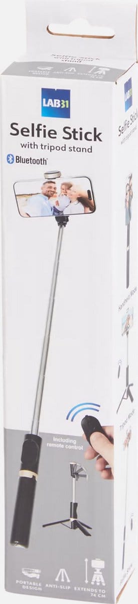 Selfiestick | driepootstatief | afstandbediening | 74 cm | iPhone | Samsung | Huawei | Sony | OPPO | Nokia | Motorola | OnePlus