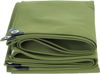 Groen Zeildoek - Waterdichte Cover - Bescherming Buiten - Versterkte Randen - 5x7 Meter - Groen