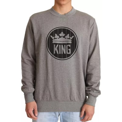 King Sweatshirt Grijze Crewneck