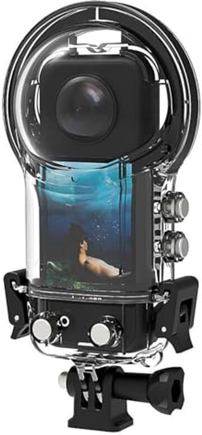 30M Duikbehuizing voor Actiecamera met Siliconen Lensdop - Waterdichte Fotografie Accessoires