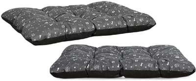 AIO FACTORY PRESTIGE Serie - Hondenkussen - Waterdicht - 140x100cm - Zilver Beenderen