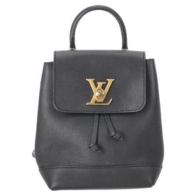 Louis Vuitton LV Mini Lockme rugzak in zwart leer