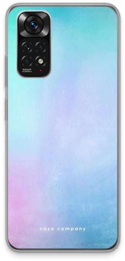 Case Company® - Hoesje geschikt voor Xiaomi Redmi Note 11 hoesje - Mist pastel - Soft Cover Telefoonhoesje - Bescherming aan alle Kanten en Schermrand