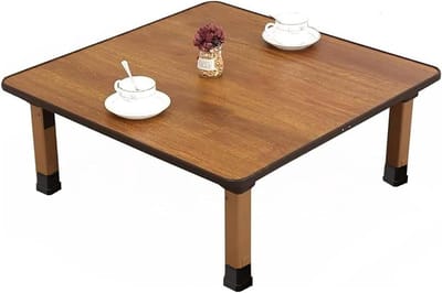 Opvouwbare Tafel - Kleine Bureau - Thuiswerken - Ruimtebesparend Ontwerp - 60x60x30cm - Houtkleur