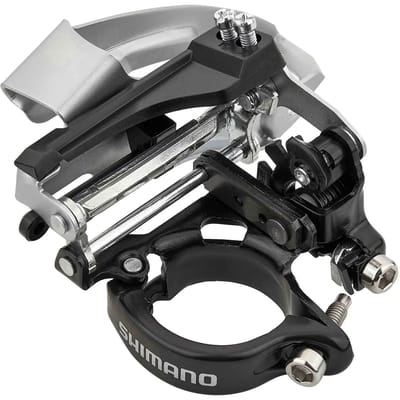 Shimano Voorderailleur Tourney Tx800 8s Triple Ts Dp Zilver