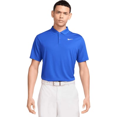 Nike Heren Victory Effen Polo Shirt (Game Royal/Wit)