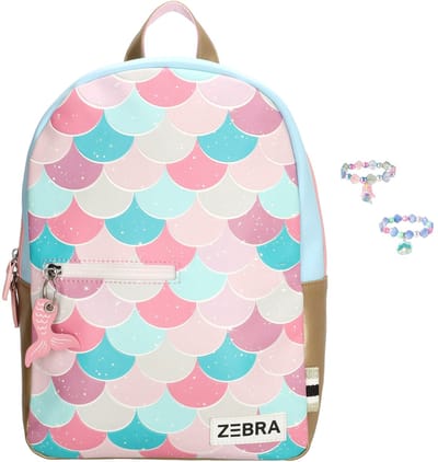 Zebra Rugzak Zeemeermin Esmee - kinderrugzak, rugtas, kinderrugtas, schooltas + armbandje