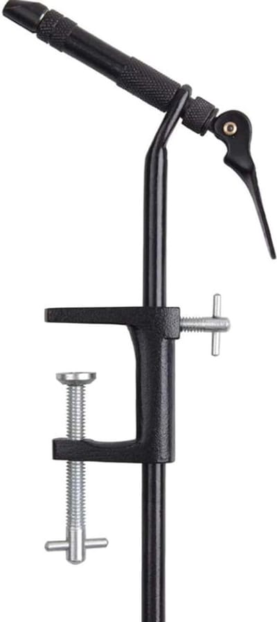 Vliegbindgereedschap - DIY Vlieg Maken - Vliegvissen Accessoire - Rotary Vice Tool - 27 x 11 cm - Zilver