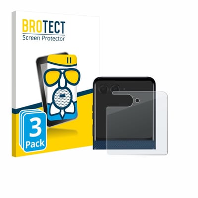 BROTECT - Screenprotector voor Motorola Razr 60 (Achterdisplay) - Folie Beschermfolie Beschermglas matte 3 Stuks