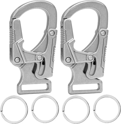 Robuuste Karabijnhaak Set (5 cm) - Sterke Sleutelclip voor Sleutelbos, Buitenactiviteiten en Meer