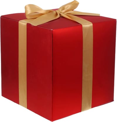 Elegante Kerstdecoratie Box voor Bruidsmeisjes en Groomsmen - Herbruikbare Papieren Cadeauverpakking voor Feestelijke Gelegenheden in Rood en Groen