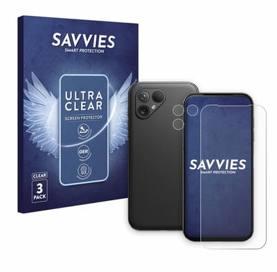 Savvies - Screenprotector voor Fairphone 5 (Voor+Camera) - Folie Beschermfolie transparant 6 Stuks