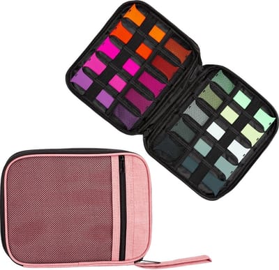 By Qubix - Organizer / opbergmap - smartwatch bandjes & accessoires - Roze