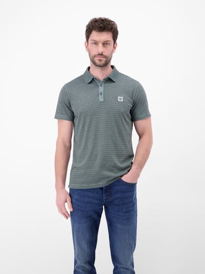 LERROS Poloshirt met fineliner-look, 100% katoen , Maat: XXL , Kleur: STORM GREY , 100% katoen