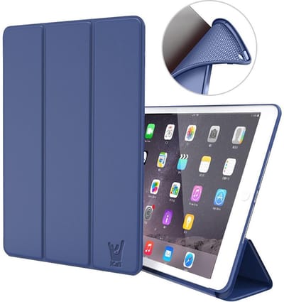 Hoesje geschikt voor iPad Air 2019 Smart Cover - 10.5 inch - Trifold Book Case Kunstleer Tablet Blauw