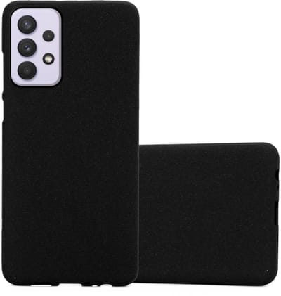 Cadorabo Hoesje geschikt voor Samsung Galaxy A33 5G in FROST ZWART - Beschermhoes gemaakt van flexibel TPU silicone Case Cover