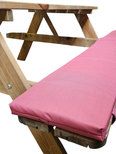 Kussen-picknicktafel- oud roze -180cm-1 stuk