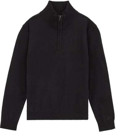 WE Fashion Jongens gebreide trui met quarter-zip