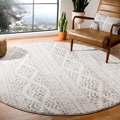 Marokkaans Trellis Wasbaar Groot Rond Tapijt Woonkamer Vloerkleden Vintage Slaapkamer Bank Salontafel Kinderen Antislip Vloermatten diameter 60