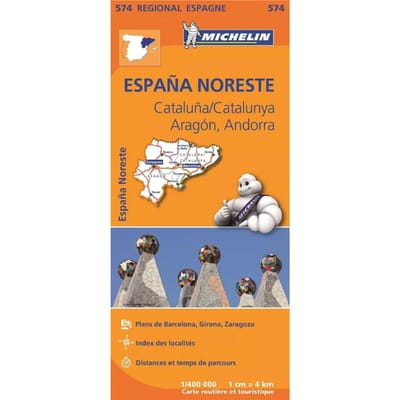 Michelin wegenkaart Regional 574 Spanje noord-oost