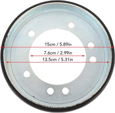 Snowblower Friction Drive Vervangingsonderdeel voor Diverse Modellen, Metaal Wrijvingwiel en Schijf, Geschikt voor 1720859, Case C22891, Jacobsen 158458, AM122115