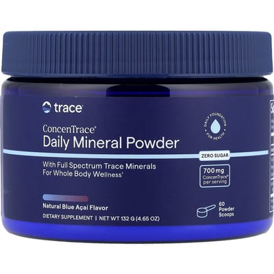 Trace, ConcenTrace® Dagelijks Mineraalpoeder, Natuurlijke Blauwe Acai, 4,65 oz (132 g)