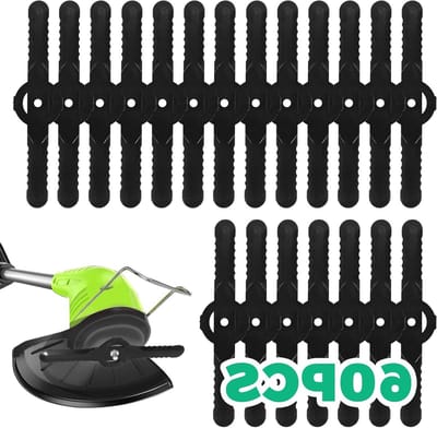 Vervangende Mesjes voor Grastrimmers - 60 Stuks, 5 mm, Compatibel met Diverse Accu Grastrimmers, Ideaal voor Tuin en Terras