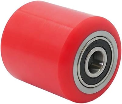 Hefwiel Set - Verrijdbare Wielen - Materiaal Verplaatsen - Met Kogellagers - 80x90 mm - Rood
