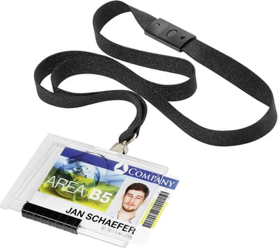 Kaarthouder Set - ID Houder - Veiligheid Toegang - Met Textielband - 54 x 87 mm - Transparant