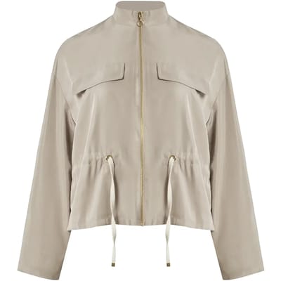 Veste met verstelbare taille koord voor dames Mat Fashion