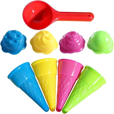 IJsspeelgoed Set - Vormenset Schep - Buiten Spelen - Sensorische Stimulatie - 15 x 10 x 8 cm - Meerdere Kleuren