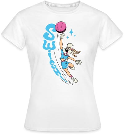 Looney Tunes Lola Bunny Swish! Basketball Ontwerp T-Shirt Dames