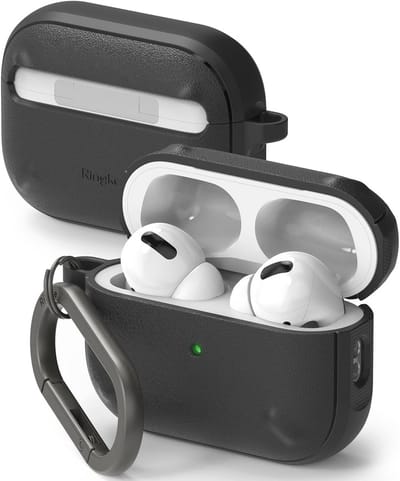 Compatibel Hoesje voor AirPods Pro 2e Generatie - Antislip en Schokbestendig met Karabijnhaak